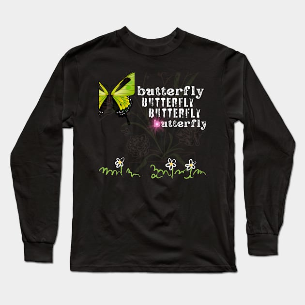 butterfly lover  t shirt Long Sleeve T-Shirt by gorgeous wall art